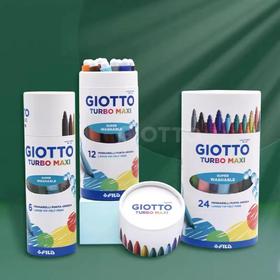 意大利进口/Giotto齐多/水彩笔套装/装粗杆/可水洗/儿童幼儿美术专用/24色彩笔