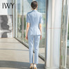 IWY/高级感西装套装女夏季新款蓝色休闲小西服外套职业正装 CP1548 商品缩略图2