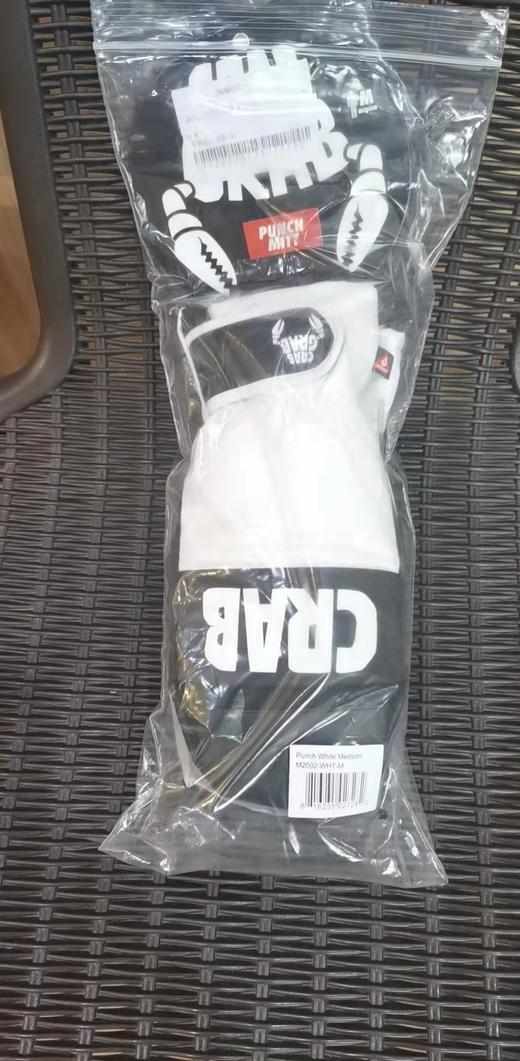 2122 CRAB Mittens Punch Baby Whtie M 商品图0