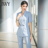 IWY/高级感西装套装女夏季新款蓝色休闲小西服外套职业正装 CP1548 商品缩略图3