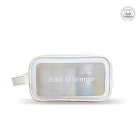 Anti O tempo AZ-954 透明皮质便携化妆包