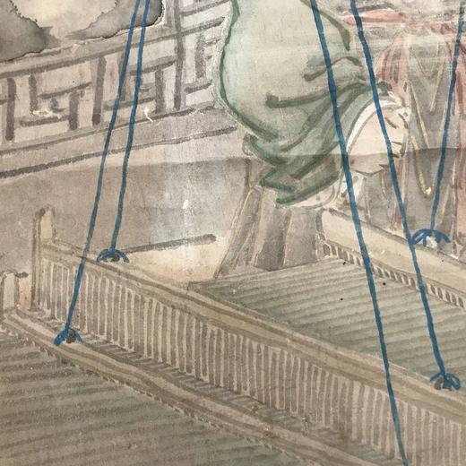 水墨画卷轴 孟母断织图 纸本装裱 无盒 商品图10