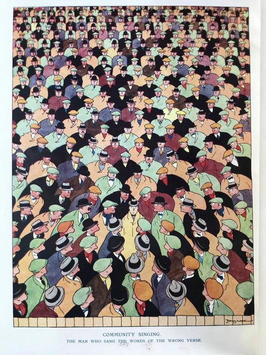 1928年7-12月 英国讽刺漫画杂志《笨拙》 数百幅插图（含彩色） 漆布精装16开 商品图3