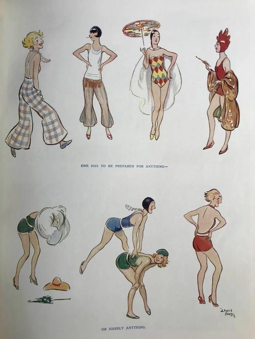 1931年7-12月 英国讽刺漫画杂志《笨拙》 数百幅插图（含彩色） 漆布精装16开 商品图5