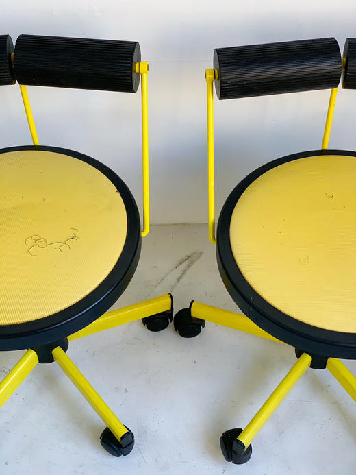 意大利中古孟菲斯转椅一对 商品图9