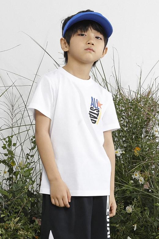 Converse匡威童衣童衣夏休闲儿童男棉质圆领时尚短袖T恤CV2222108 商品图3
