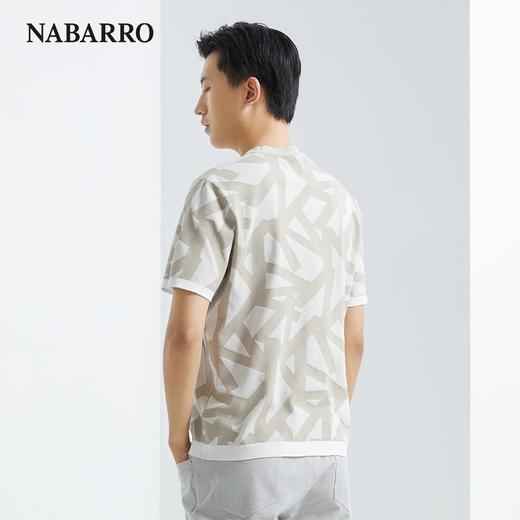 纳巴罗圆领棉丝可水洗字母印花短袖T恤NB1939285510 / NB1939285511 商品图1
