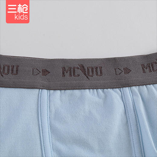 Threegun三枪 【舒肤弹力棉】男童平角短裤四角儿童内裤(2条装)-58147B021 商品图2