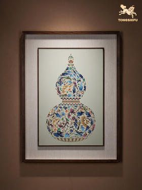 铜师傅 手工錾刻 铜雕画《福 临门》装饰画 玄关画 背景画 壁画