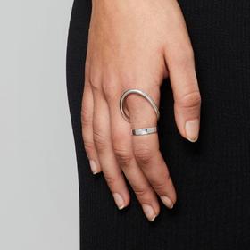 北京仓｜Rathel&Wolf-Jesse-银色 椭圆环 戒指［英国设计师］