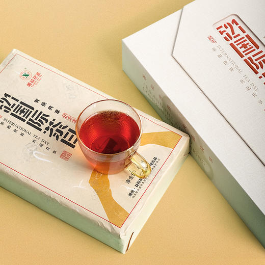 【521国际茶日】 湘益茯茶 有茯共享 茯茶 黑茶 1000g 商品图2
