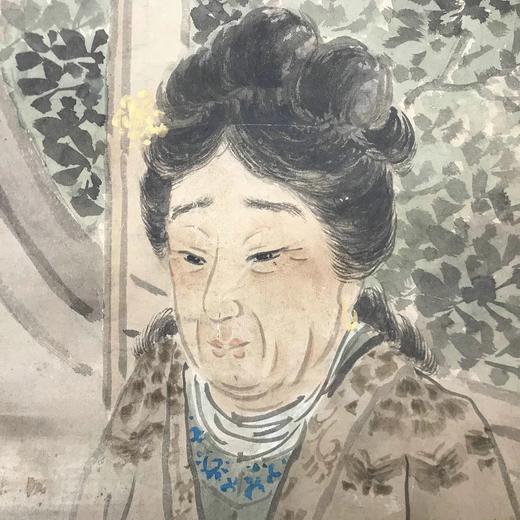 水墨画卷轴 孟母断织图 纸本装裱 无盒 商品图5