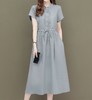女棉麻连衣裙902 商品缩略图0