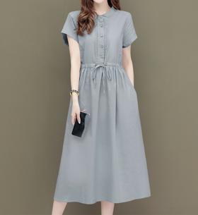 女棉麻连衣裙902