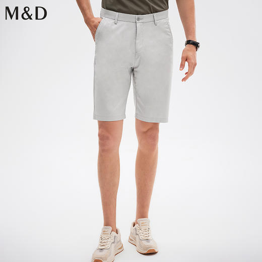 MD名盾商务休闲短裤男士夏季直筒中腰新款微弹百搭五分裤子 商品图1