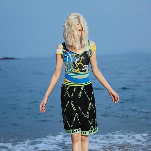 字母提花针织背心 商品图1