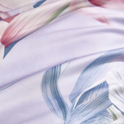 富安娜莱赛尔印花水洗蚕丝夏被/花叶浮绘 商品图3