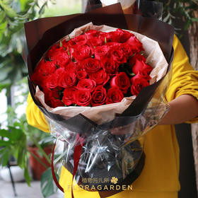 【白垩纪】33支红玫瑰花束