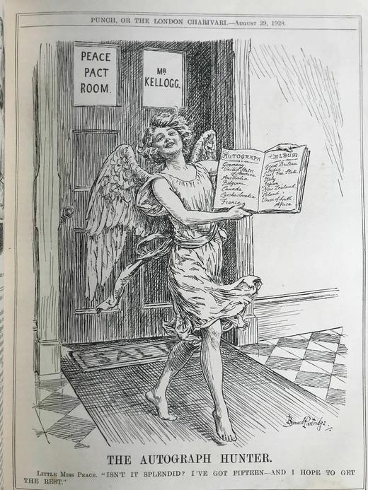 1928年7-12月 英国讽刺漫画杂志《笨拙》 数百幅插图（含彩色） 漆布精装16开 商品图14