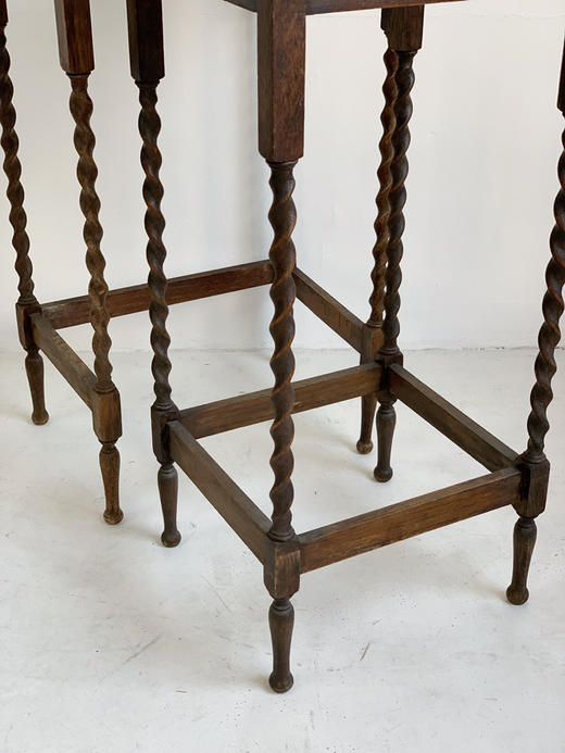 意大利古董嵌套式边几 花架 商品图6