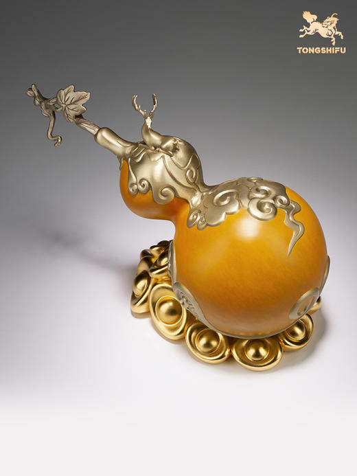 铜师傅 全铜摆件《福禄》 铜工艺品 家居饰品 礼品 葫芦摆件 商品图3