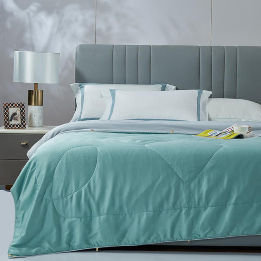 富安娜莱赛尔印花水洗双宫蚕丝夏被/丝柔系列▪溢彩 商品图1