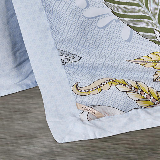 富安娜富安娜夏被蚕丝被 被芯床单四件/丝柔系列▪花悦沁意 商品图4