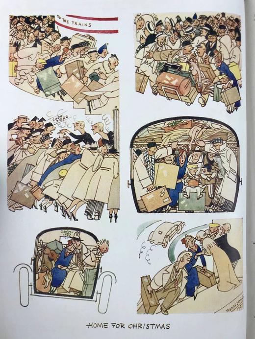 1938年1-6月 英国讽刺漫画杂志《笨拙》 数百幅插图（含彩色） 漆布精装16开 商品图4