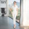 IWY/白色职业西装外套女短袖夏季新款套装设计感面试正装CP1542 商品缩略图2