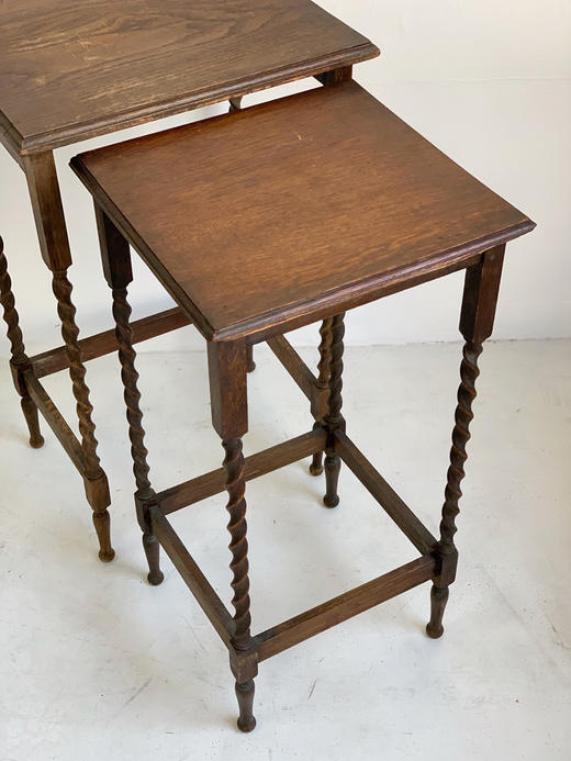 意大利古董嵌套式边几 花架 商品图3