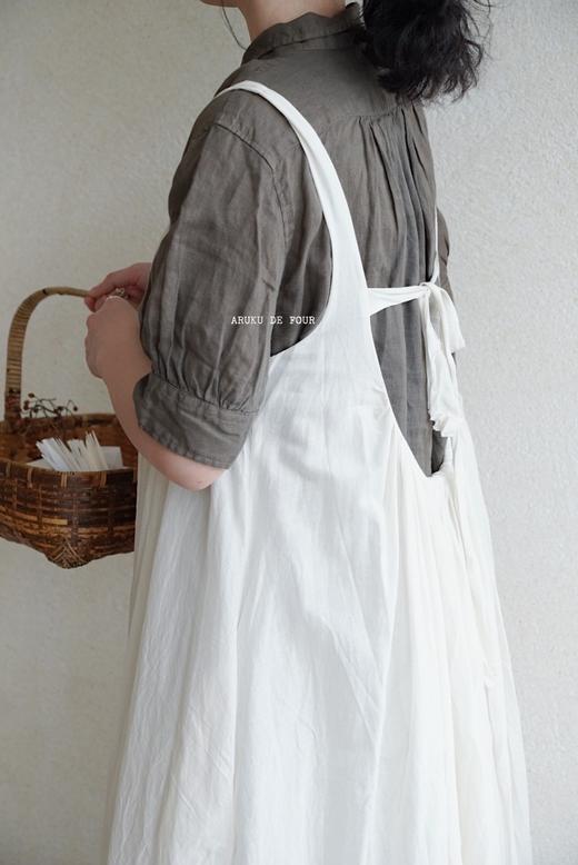 Elsa esturgie米色/炭黑法式背带裙 商品图3