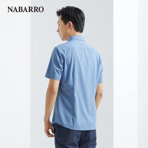 纳巴罗亲肤柔软商务休闲翻领短袖衬衫NB153920970A 商品图4