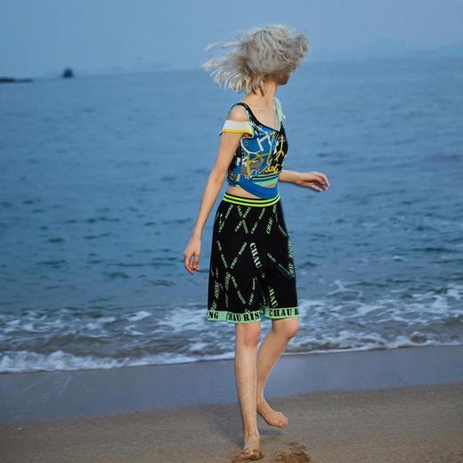 字母提花针织背心 商品图2