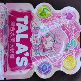 添乐卡通王果汁软糖（混合水果味）60克