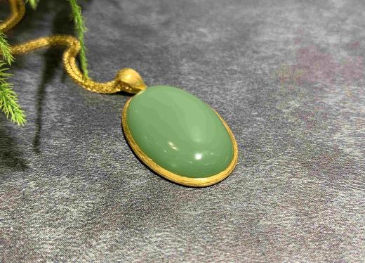 【御珠宫坊】金镶碧玉吊坠 商品图0