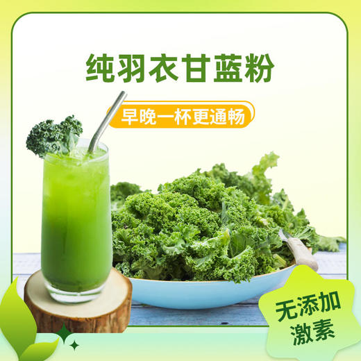 【买2送1】纯羽衣甘蓝粉500目超微冻干纯粉10倍浓缩精华高膳食纤维多种营养元素自然不添加轻卡无负担超模控体必备喝出健康好身材 商品图3