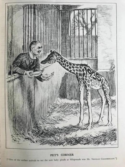 1938年1-6月 英国讽刺漫画杂志《笨拙》 数百幅插图（含彩色） 漆布精装16开 商品图7