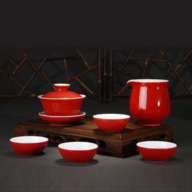 【宝瓷林】颜色釉 六头茶具套装