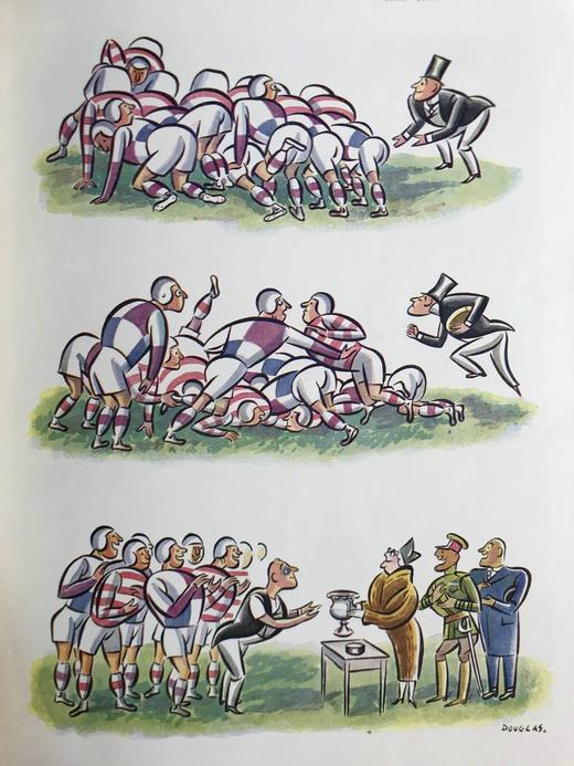 1938年1-6月 英国讽刺漫画杂志《笨拙》 数百幅插图（含彩色） 漆布精装16开 商品图11