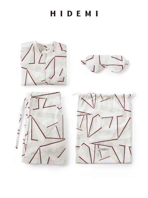 HIDEMI 家居系列都市几何印花睡衣套装 商品图14