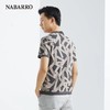 纳巴罗圆领棉丝可水洗字母印花短袖T恤NB1939285510 / NB1939285511 商品缩略图4