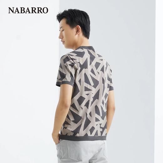 纳巴罗圆领棉丝可水洗字母印花短袖T恤NB1939285510 / NB1939285511 商品图4