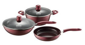 【团购展示】德世朗-乐炫精铁不粘锅三件套