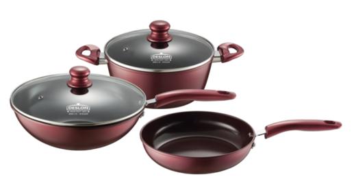 【团购展示】德世朗-乐炫精铁不粘锅三件套 商品图0