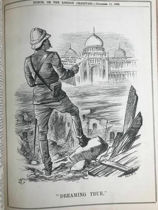 1898年7-12月 英国讽刺漫画杂志《笨拙》 数百幅插图 漆布精装16开 商品图9