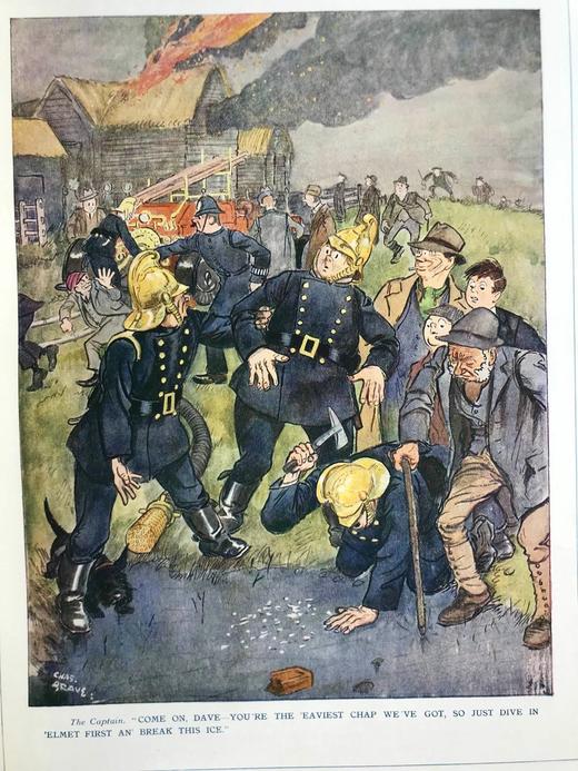 1936年1-6月 英国讽刺漫画杂志《笨拙》 数百幅插图（含彩色） 漆布精装16开 商品图4