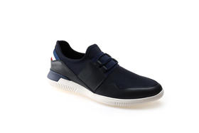 豪麟名鞋奥莱都彭男鞋织物+牛皮革休闲鞋E31111317蓝色  原价3660元