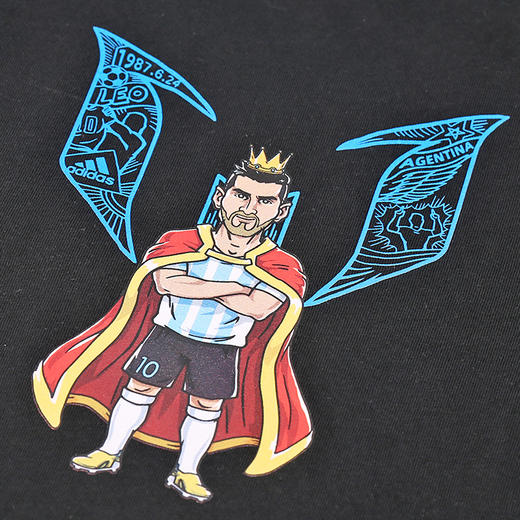 ADIDAS/阿迪达斯 M MESSI 3K G T足球短袖T恤HA0901 商品图3