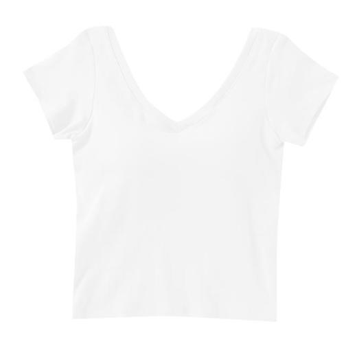 壁虎瑜伽【2205SY175】V领齐腰亲肤短袖（有胸垫）【5天发货】 商品图7