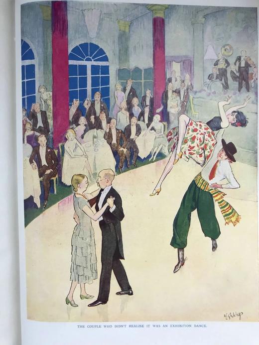 1929年7-12月 英国讽刺漫画杂志《笨拙》 数百幅插图（含彩色） 漆布精装16开 商品图9